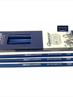 Pensil 2B Amanda Hijau Biru - 1 Lusin (Untuk Ujian Komputer)