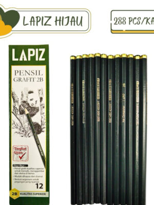 Pensil M2000 Hijau 2B (1 Lusin)